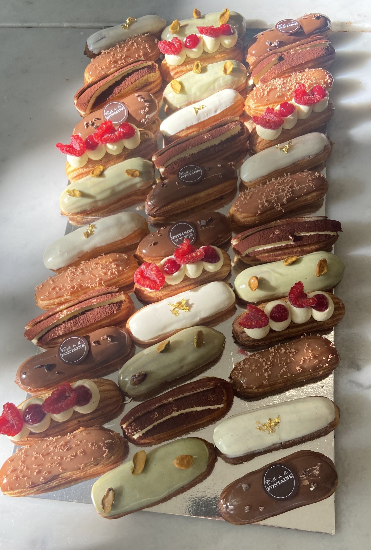 Box of Mini Eclairs
